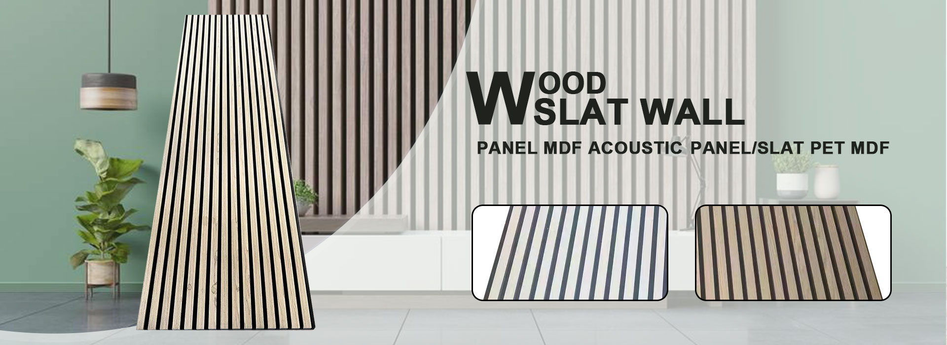 Wood Slat Wall Panel MDF Acoustic Panel/Slat PET MDF 
