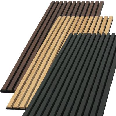 Anika E1 Grade Flame Retardant Material Decorative Wood Slat Wall Panels for Classroom