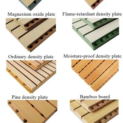 Anika Factory Price Construction Panel Wooden Grille Polyester Fiber Acoustic Acoustic Panel Eco-Friendly Indoor Soundproofing